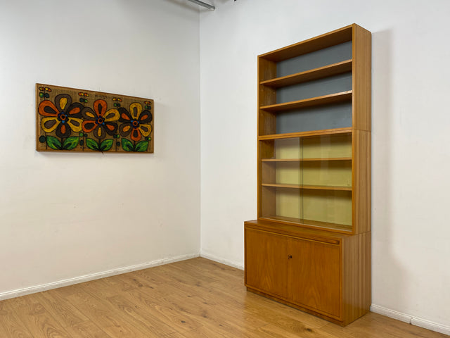 WMK I Stilvoller Designer Bücherschrank aus 1960ern von Bruno Knoblauch für VEB Hellerau I Bücherregal Regal Sekretär Highboard Regalwand Vitrine Büchervitrine Vintage Mid-Century DDR Berlin Hannover