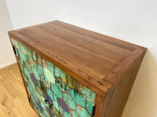 Boatwood by WMK I Einzigartiger handgefertigter Schrank aus altem Bootsholz I Teakholz massiv I Highboard Kommode Sideboard Wäscheschrank Bar Barschrank Schuhschrank Schuhkommode Berlin Usedom Bremen