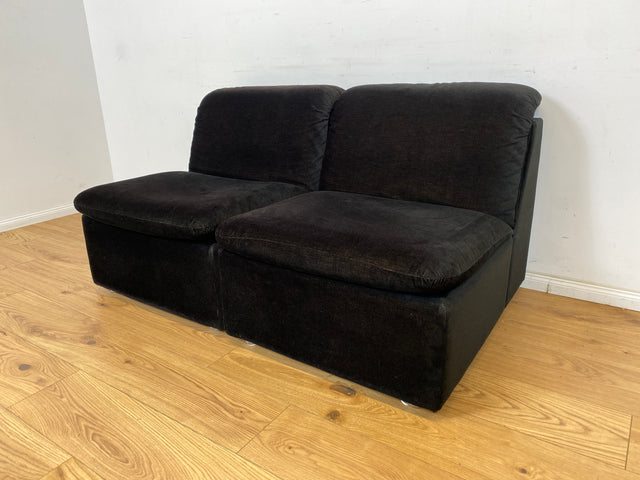 WMK Gut erhaltene Designer Sitzgarnitur von COR aus den 70ern mit 6 Sessel in feinem Kord Bezug & passendem Couchtisch # Sofa Couch Modularsofa Ecksofa Eckcouch Sessel Wohnlandschaft Vintage Space Age