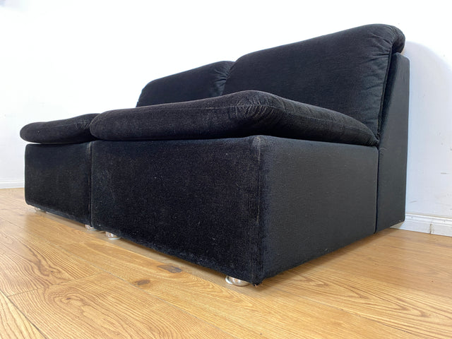 WMK Gut erhaltene Designer Sitzgarnitur von COR aus den 70ern mit 6 Sessel in feinem Kord Bezug & passendem Couchtisch # Sofa Couch Modularsofa Ecksofa Eckcouch Sessel Wohnlandschaft Vintage Space Age