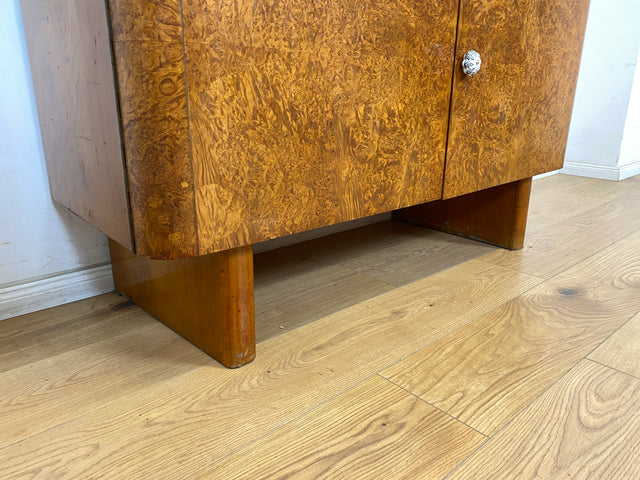 WMK Besonders schöne und gut erhaltene Art Deco Kommode aus 1939, Vollholz mit vornehmer Marmorauflage # Marmorkommode Schrank Anrichte Sideboard Flurkommode Schuhschrank Wäschekommode Antik Vintage