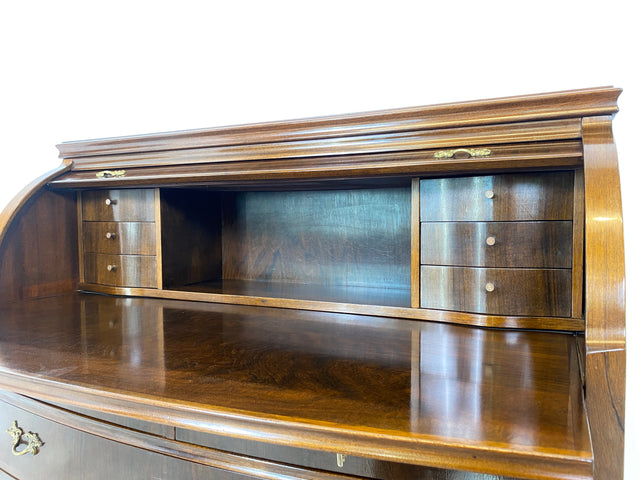 WMK Hochwertiger & sehr gut erhaltener skandinavischer Mid-Century Sekretär aus vollem Holz mit Ausziehplatte # Schreibschrank Schreibtisch Desk Kommode Schubladenkommode Wäschekommode Schrank Vintage