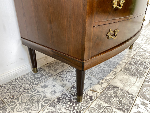 WMK Hochwertiger & sehr gut erhaltener skandinavischer Mid-Century Sekretär aus vollem Holz mit Ausziehplatte # Schreibschrank Schreibtisch Desk Kommode Schubladenkommode Wäschekommode Schrank Vintage