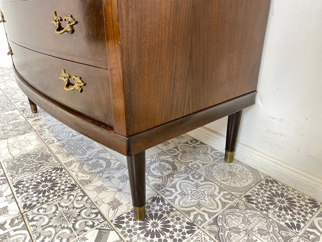 WMK Hochwertiger & sehr gut erhaltener skandinavischer Mid-Century Sekretär aus vollem Holz mit Ausziehplatte # Schreibschrank Schreibtisch Desk Kommode Schubladenkommode Wäschekommode Schrank Vintage