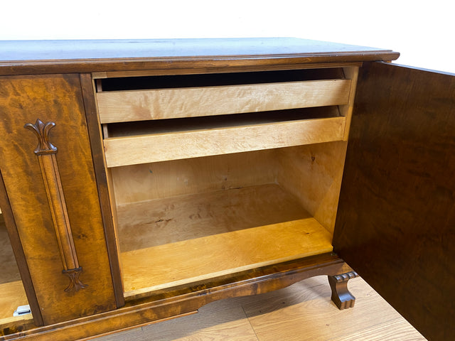 WMK Vornehmes & sehr gut erhaltenes skandinavisches antikes Sideboard (um 1920) aus vollem Holz mit Schubladen # Kommode Anrichte Schrank Wäschekommode Fernsehkommode TV-Lowboard Vintage Jugendstil