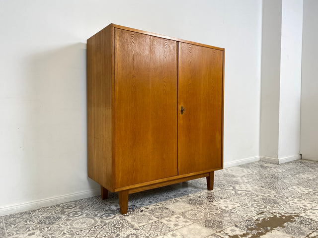 WMK Stilvoller jedoch etwas abgerockter Mid-Century Wäscheschrank 602/B aus 1961 in Senesche , ein Original von Franz Ehrlich für VEB Hellerau # Schrank Highboard Sideboard Kommode DDR 60er Vintage