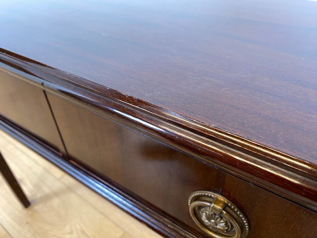 WMK I Sehr elegante kleine Vintage Kommode in englischem Stil mit Schubladen und schönen Messinggriffen I Ablage Sideboard Lowboard TV Bank Flur Bad Wäsche Regency Empire Berlin Dortmund Hannover