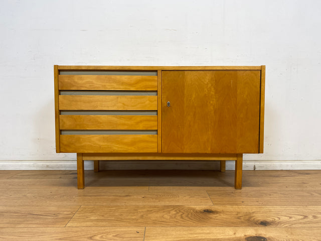 WMK Stylish and very well preserved chest of drawers 794/9 from 1961 by VEB Hellerau with drawers # Sideboard Designer chest of drawers Lowboard TV lowboard TV bench Laundry chest of drawers Shoe cabinet Vintage Mid-Century GDR