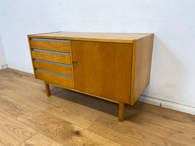 WMK Stilvolle und sehr gut erhaltene Kommode 794/9 aus 1961 von VEB Hellerau mit Schubladen # Sideboard Designerkommode Lowboard TV-Lowboard TV-Bank Wäschekommode Schuhschrank Vintage Mid-Century DDR