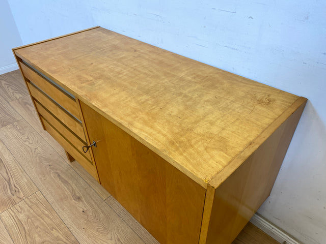 WMK Stylish and very well preserved chest of drawers 794/9 from 1961 by VEB Hellerau with drawers # Sideboard Designer chest of drawers Lowboard TV lowboard TV bench Laundry chest of drawers Shoe cabinet Vintage Mid-Century GDR