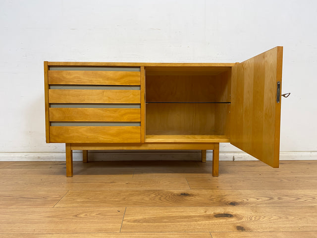 WMK Stilvolle und sehr gut erhaltene Kommode 794/9 aus 1961 von VEB Hellerau mit Schubladen # Sideboard Designerkommode Lowboard TV-Lowboard TV-Bank Wäschekommode Schuhschrank Vintage Mid-Century DDR