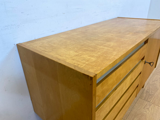 WMK Stylish and very well preserved chest of drawers 794/9 from 1961 by VEB Hellerau with drawers # Sideboard Designer chest of drawers Lowboard TV lowboard TV bench Laundry chest of drawers Shoe cabinet Vintage Mid-Century GDR