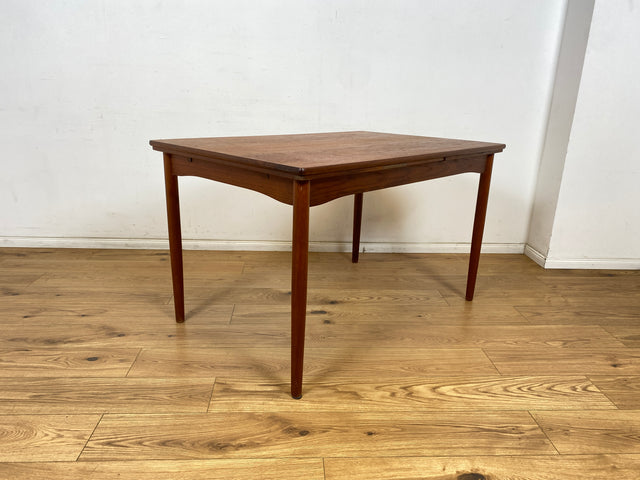 WMK Stilvoller und gut erhaltener ausziehbarer skandinavischer Esstisch in edlem Teakholz # Esstisch Tisch Küchentisch Holztisch Dining Table Ausziehtisch Danish Design Mid-Century Vintage Teak 60er