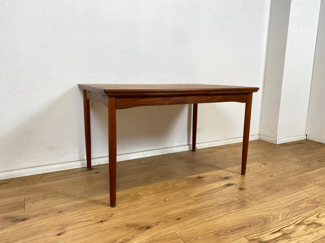 WMK Stilvoller und gut erhaltener ausziehbarer skandinavischer Esstisch in edlem Teakholz # Esstisch Tisch Küchentisch Holztisch Dining Table Ausziehtisch Danish Design Mid-Century Vintage Teak 60er