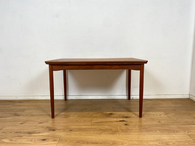 WMK Stilvoller und gut erhaltener ausziehbarer skandinavischer Esstisch in edlem Teakholz # Esstisch Tisch Küchentisch Holztisch Dining Table Ausziehtisch Danish Design Mid-Century Vintage Teak 60er