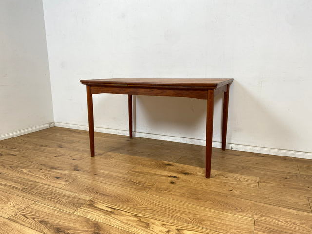 WMK Stilvoller und gut erhaltener ausziehbarer skandinavischer Esstisch in edlem Teakholz # Esstisch Tisch Küchentisch Holztisch Dining Table Ausziehtisch Danish Design Mid-Century Vintage Teak 60er