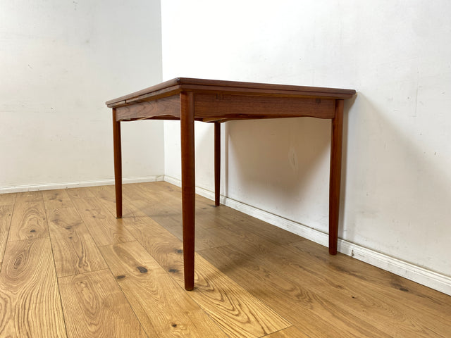 WMK Stilvoller und gut erhaltener ausziehbarer skandinavischer Esstisch in edlem Teakholz # Esstisch Tisch Küchentisch Holztisch Dining Table Ausziehtisch Danish Design Mid-Century Vintage Teak 60er