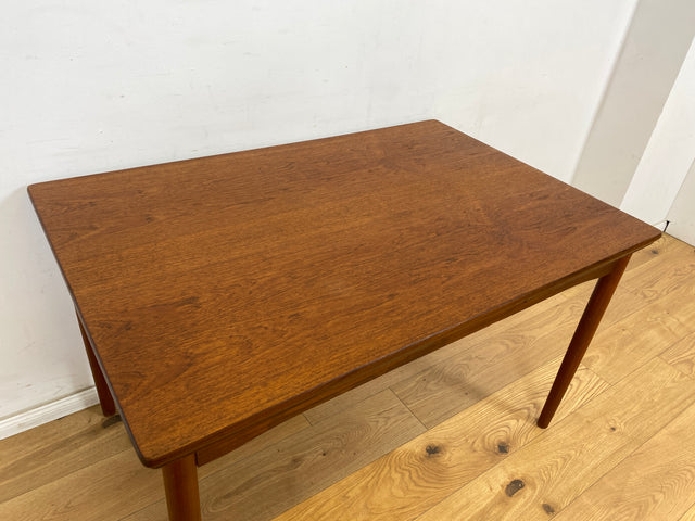 WMK Stilvoller und gut erhaltener ausziehbarer skandinavischer Esstisch in edlem Teakholz # Esstisch Tisch Küchentisch Holztisch Dining Table Ausziehtisch Danish Design Mid-Century Vintage Teak 60er