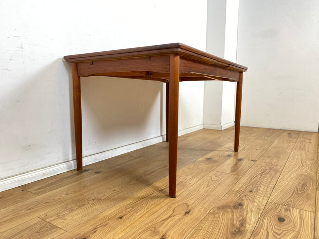 WMK Stilvoller und gut erhaltener ausziehbarer skandinavischer Esstisch in edlem Teakholz # Esstisch Tisch Küchentisch Holztisch Dining Table Ausziehtisch Danish Design Mid-Century Vintage Teak 60er