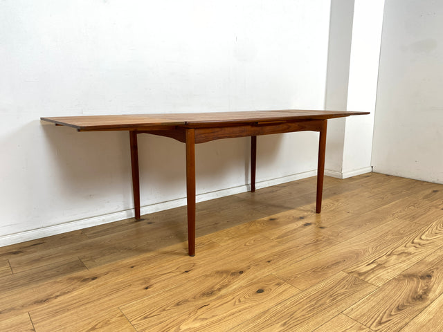 WMK Stilvoller und gut erhaltener ausziehbarer skandinavischer Esstisch in edlem Teakholz # Esstisch Tisch Küchentisch Holztisch Dining Table Ausziehtisch Danish Design Mid-Century Vintage Teak 60er