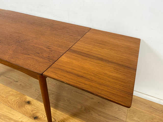 WMK Stilvoller und gut erhaltener ausziehbarer skandinavischer Esstisch in edlem Teakholz # Esstisch Tisch Küchentisch Holztisch Dining Table Ausziehtisch Danish Design Mid-Century Vintage Teak 60er