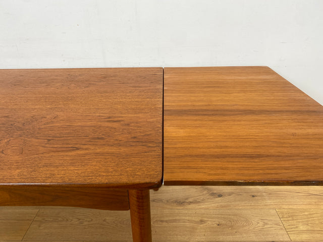 WMK Stilvoller und gut erhaltener ausziehbarer skandinavischer Esstisch in edlem Teakholz # Esstisch Tisch Küchentisch Holztisch Dining Table Ausziehtisch Danish Design Mid-Century Vintage Teak 60er