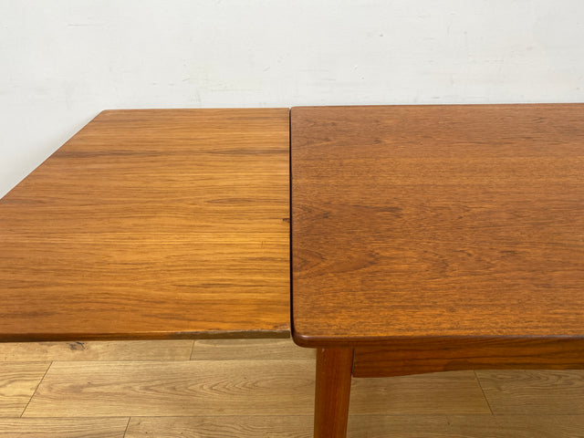 WMK Stilvoller und gut erhaltener ausziehbarer skandinavischer Esstisch in edlem Teakholz # Esstisch Tisch Küchentisch Holztisch Dining Table Ausziehtisch Danish Design Mid-Century Vintage Teak 60er