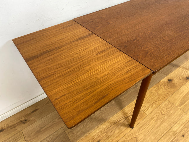 WMK Stilvoller und gut erhaltener ausziehbarer skandinavischer Esstisch in edlem Teakholz # Esstisch Tisch Küchentisch Holztisch Dining Table Ausziehtisch Danish Design Mid-Century Vintage Teak 60er