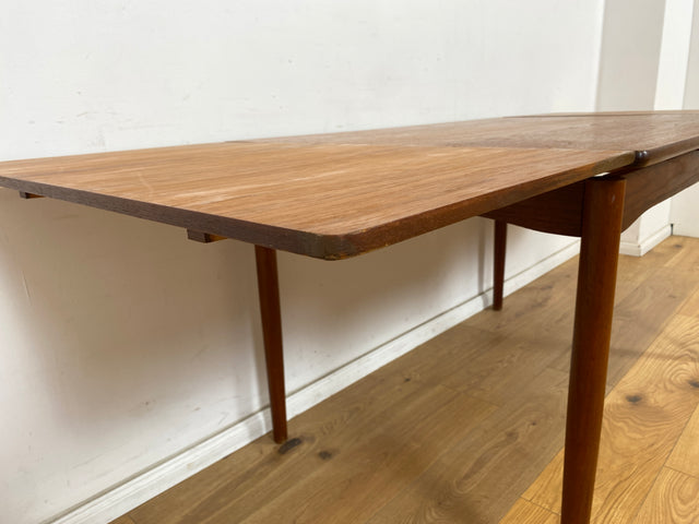 WMK Stilvoller und gut erhaltener ausziehbarer skandinavischer Esstisch in edlem Teakholz # Esstisch Tisch Küchentisch Holztisch Dining Table Ausziehtisch Danish Design Mid-Century Vintage Teak 60er