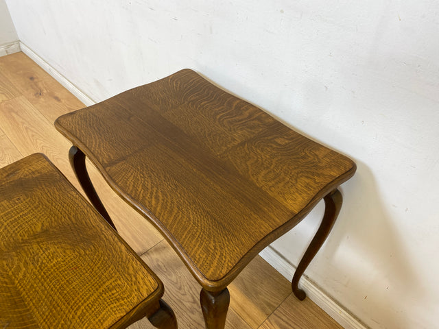 WMK Hochwertiges und sehr gut erhaltenes 230cm langes dänisches Stilmöbel Sideboard im antikem Stil mit Schubladen und Schiebetüren # Anrichte Büfett Buffett Schrank TV-Lowboard Kommode Vintage 70er