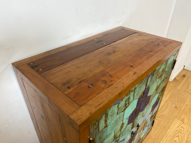 Boatwood by WMK I Einzigartiger Schrank aus altem Bootsholz I handgefertigtes Unikat