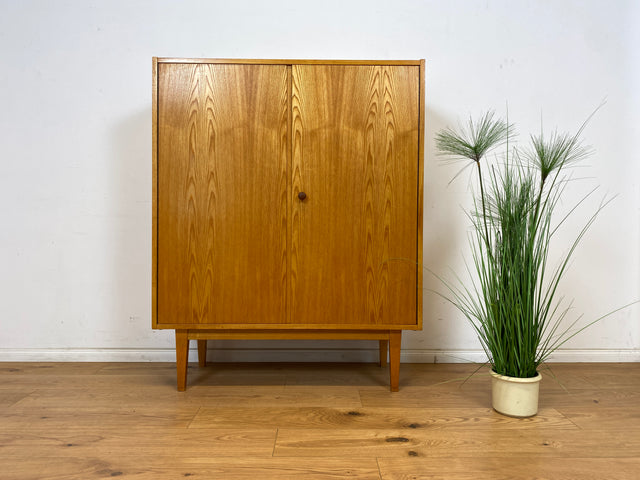 WMK Stilvoller und sehr gut erhaltener Mid-Century Wäscheschrank 602/B aus 1965 in Senesche , ein Original von Franz Ehrlich für VEB Hellerau # Schrank Highboard Sideboard Kommode DDR 60er Vintage