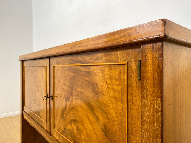 WMK Hochwertiger und sehr gut erhaltener Antiker Schrank aus massiven Holz im edlen Wurzelholz Furnier mit innenliegenden Schubladen # Sideboard Kommode Fernsehkommode Anrichte Art Deco Vintage 30er