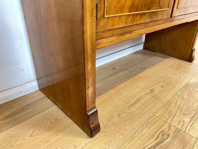 WMK Hochwertiger und sehr gut erhaltener Antiker Schrank aus massiven Holz im edlen Wurzelholz Furnier mit innenliegenden Schubladen # Sideboard Kommode Fernsehkommode Anrichte Art Deco Vintage 30er