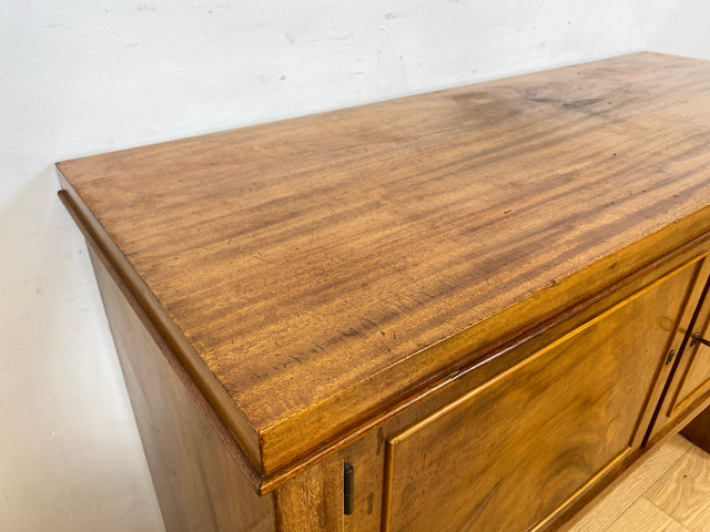 WMK Hochwertiger und sehr gut erhaltener Antiker Schrank aus massiven Holz im edlen Wurzelholz Furnier mit innenliegenden Schubladen # Sideboard Kommode Fernsehkommode Anrichte Art Deco Vintage 30er