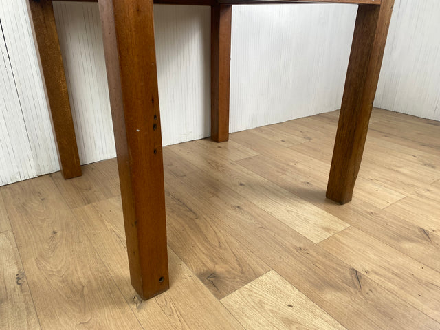 Boatwood by WMK # Sehr schöner & robuster Esstisch (90x90cm) aus altem Bootsholz, ein handgefertigtes Unikat aus massivem Teakholz # Tisch Esszimmertisch Holztisch Küchentisch Gastro Dinning Table