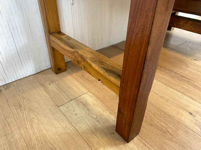 Boatwood by WMK # Sehr schöner & robuster Schreibtisch aus altem Bootsholz, ein handgefertigtes Unikat aus massivem Teakholz # Arbeitstisch Desk Sekretär Bürotisch Arbeitsplatz Computertisch Loft