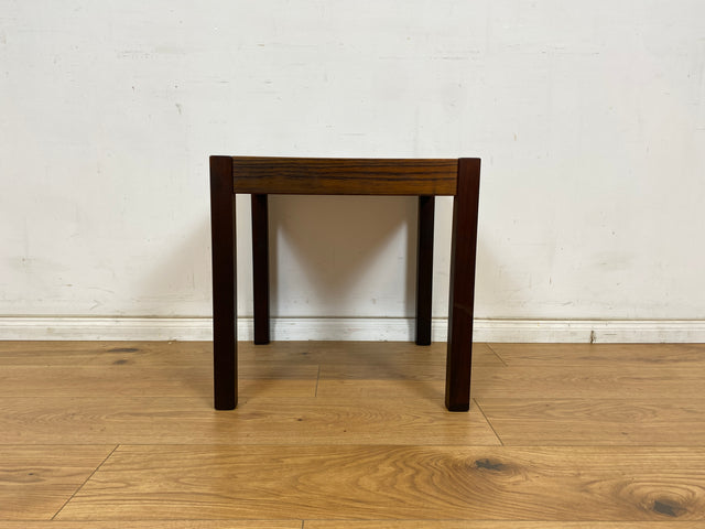 WMK Einzigartiger und sehr gut erhaltener skandinavischer Couchtisch aus Palisander mit kunstvollen Fliesen # Tisch Wohnzimmertisch Beistelltisch Fliesentisch Coffe table Vintage Mid-Century Rosewood