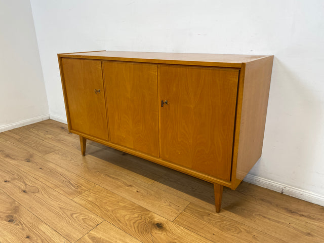 WMK I Versand 85€ I Stilvolles helles Mid-Century Sideboard aus 1965 von VEB Südthüringer Möbelwerken Themar I Kommode Schrank Anrichte TV Bank Lowboard Cabinet 60er Vintage DDR Berlin Bochum Leipzig