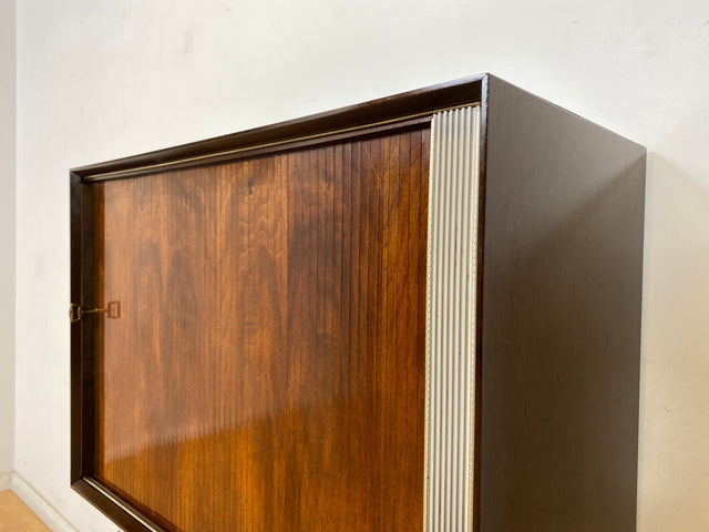 WMK Besonders filigrane & sehr gut erhaltene Mid-Century Kommode, früherer Fernsehschrank, mit nachträglich eingebauter Schublade # Schrank Barkommode Bar Barschrank Sideboard Anrichte Vintage 50er