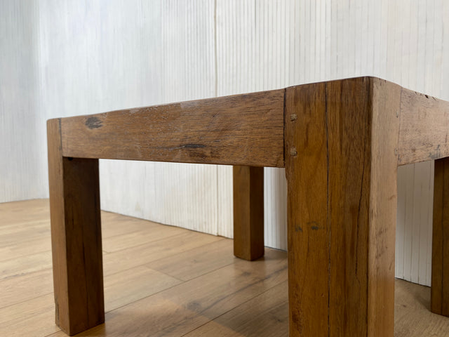 Boatwood by WMK # Farbenfroher & sehr robuster Couchtisch aus altem Bootsholz, ein handgefertigtes Unikat aus massivem Teakholz # Wohnzimmertisch Coffee Table Beistelltisch Bootsmöbel Teak Upcycling