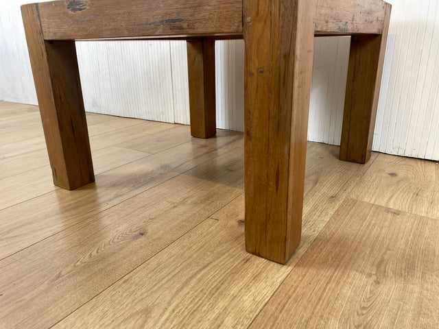 Boatwood by WMK # Farbenfroher & sehr robuster Couchtisch aus altem Bootsholz, ein handgefertigtes Unikat aus massivem Teakholz # Wohnzimmertisch Coffee Table Beistelltisch Bootsmöbel Teak Upcycling