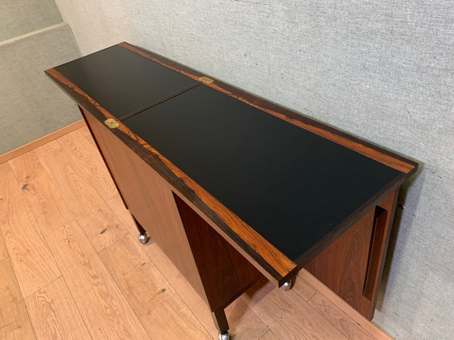 WMK Top Zustand! Edle & rare skandinavische Designerbar aus den 1960ern von Torbjörn Afdal in Palisander # Bar Barkommode Barschrank Hausbar Barwagen Tresen Vintage Danish Design Mid-Century Rosewood