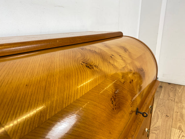 Formschöner skandinavischer Mid-Century Sekretär mit ausziehbarer Schreibfläche und Schubladen I Vollholz I Schreibschrank Schreibkommode Schreibtisch Kommode 60er Vintage I