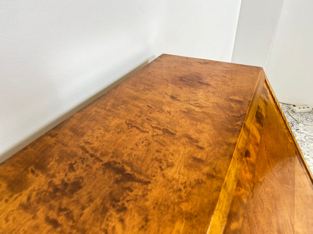 WMK Besonders schöner & gut erhaltener Mid-Century Sekretär aus vollem Holz mit hübschen Messinggriffen # Schreibschrank Schreibtisch Kommode Schubladenkommode Wäschekommode Vintage Chippendale Lady