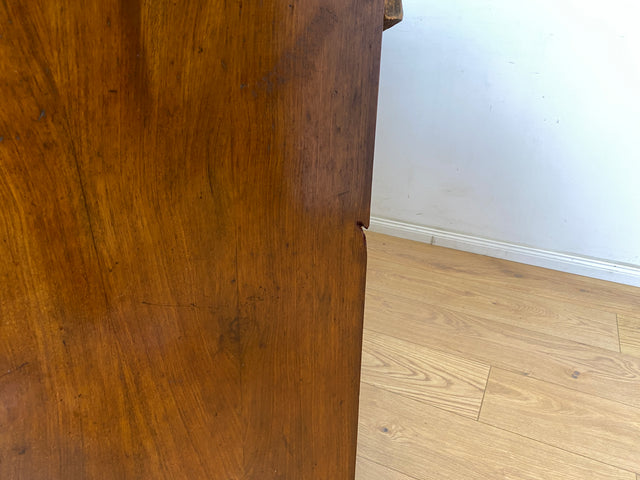 WMK Wunderschöne antike Spiegelanrichte aus vollem Holz mit Marmor Auflage (beschädigt), um 1850 # Halbschrank Anrichte Marmorkommode Schrank Spiegelschrank Kommode Büfett Buffet Biedermeier Vintage