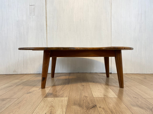 Boatwood by WMK # Besonderer Couchtisch in Form einer Malpalette aus altem Bootsholz, ein handgefertigtes Unikat aus massivem Teakholz # Couchtisch Wohnzimmertisch Tisch Coffee Table Bootsmöbel