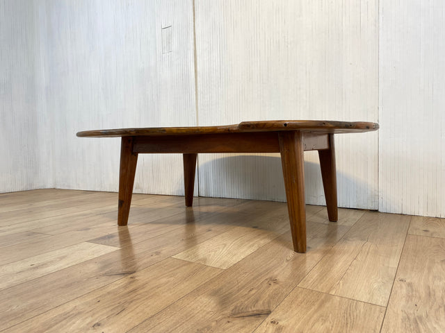 Boatwood by WMK # Besonderer Couchtisch in Form einer Malpalette aus altem Bootsholz, ein handgefertigtes Unikat aus massivem Teakholz # Couchtisch Wohnzimmertisch Tisch Coffee Table Bootsmöbel