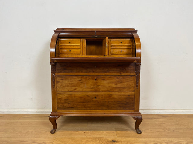 WMK Wunderschöner und gut erhaltener antiker skandinavischer Sekretär aus vollem Holz mit ausziehbarer Schreibplatte # Schreibschrank Schreibtisch Desk Lady Kommode Schubladenkommode Schrank Vintage