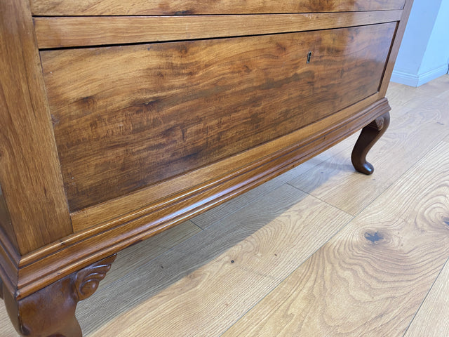 WMK Wunderschöner und gut erhaltener antiker skandinavischer Sekretär aus vollem Holz mit ausziehbarer Schreibplatte # Schreibschrank Schreibtisch Desk Lady Kommode Schubladenkommode Schrank Vintage